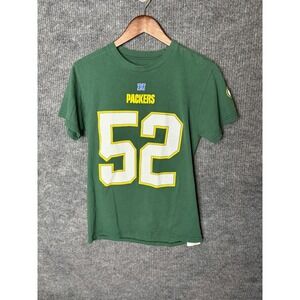 NFL Team Apparel Green Bay Packers Clay Matthews 52 T-Shirt Green Small